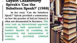 chubalter|Subaltern (Postcolonialism) – Literary Theory and Criticism.